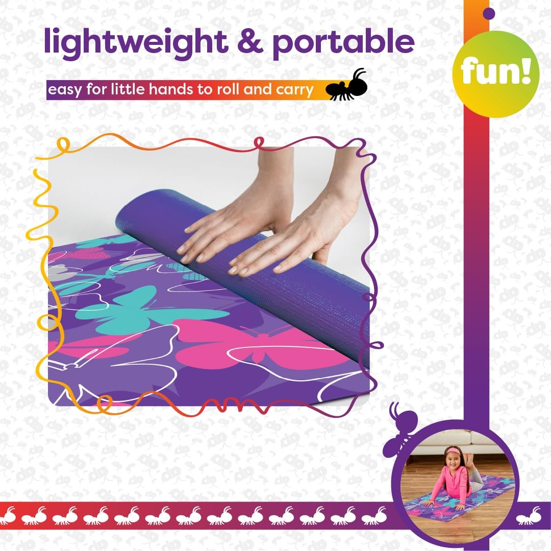 Yoga Mat – Yoga Mats for , Home Workout, Travel, Fitness, Pilates, Stretching…