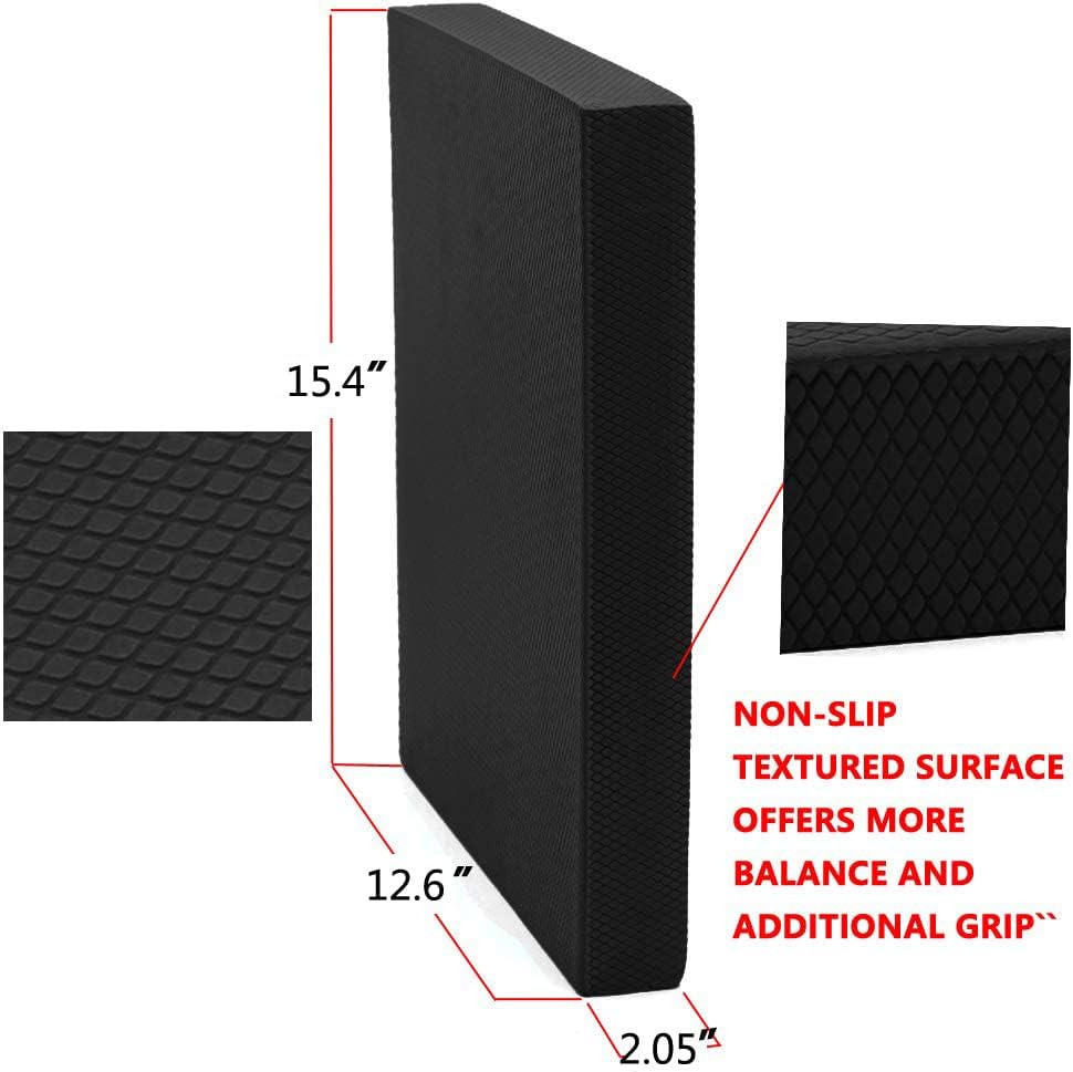 Non Slip Balance Foam Pad Exercise Stability Cushion 15.4×12.6×2 Inch
