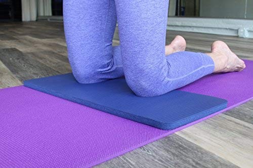 SukhaMat Yoga Knee Pad – NEW! 15mm (5/8&Prime;) Thick – The best yoga 24, Dark Blue