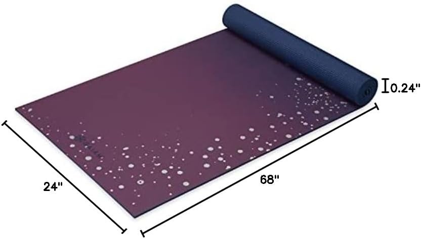 Yoga Mat Premium 6mm Print Extra Thick Non Slip Exercise & Fitness Mat All Types