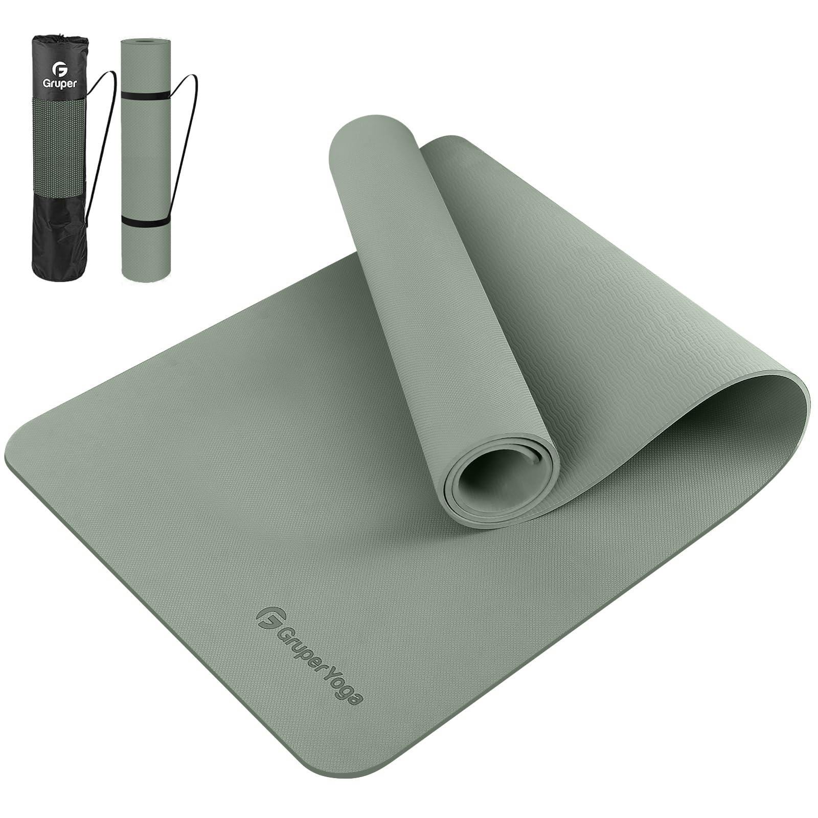 Yoga Mat Non Slip, 72&Prime;L x 24&Prime;W x 0.24&Prime;/0.32&Prime;TH, Anti-Tear Exercise Mat with C…