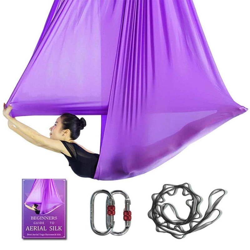 Sycyka Aerial Yoga Hammock L5M W2.8M Aerial Pilates Silk Yoga Swing Set 2000
