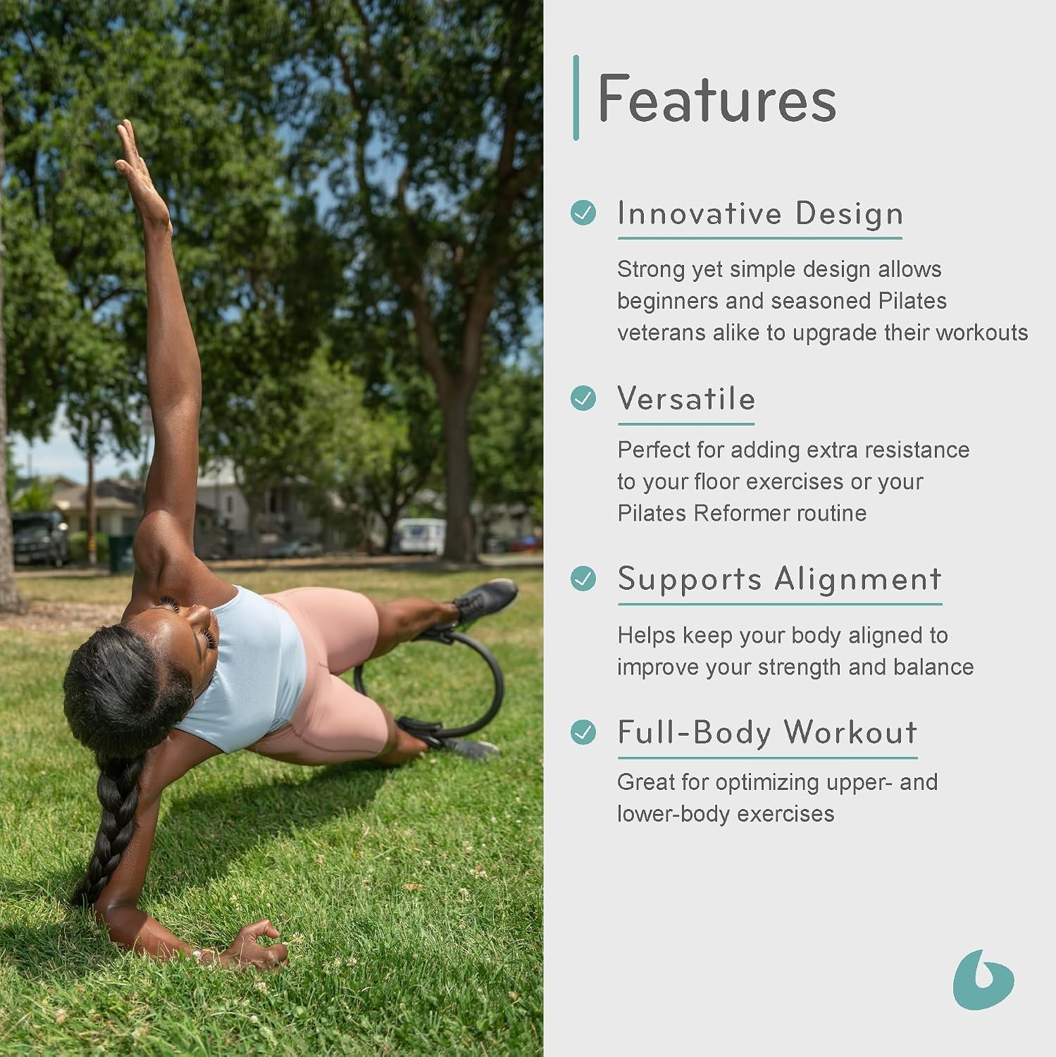 Comfort-Enhancing Pilates Circle – Ideal for All Body Types & Exercises