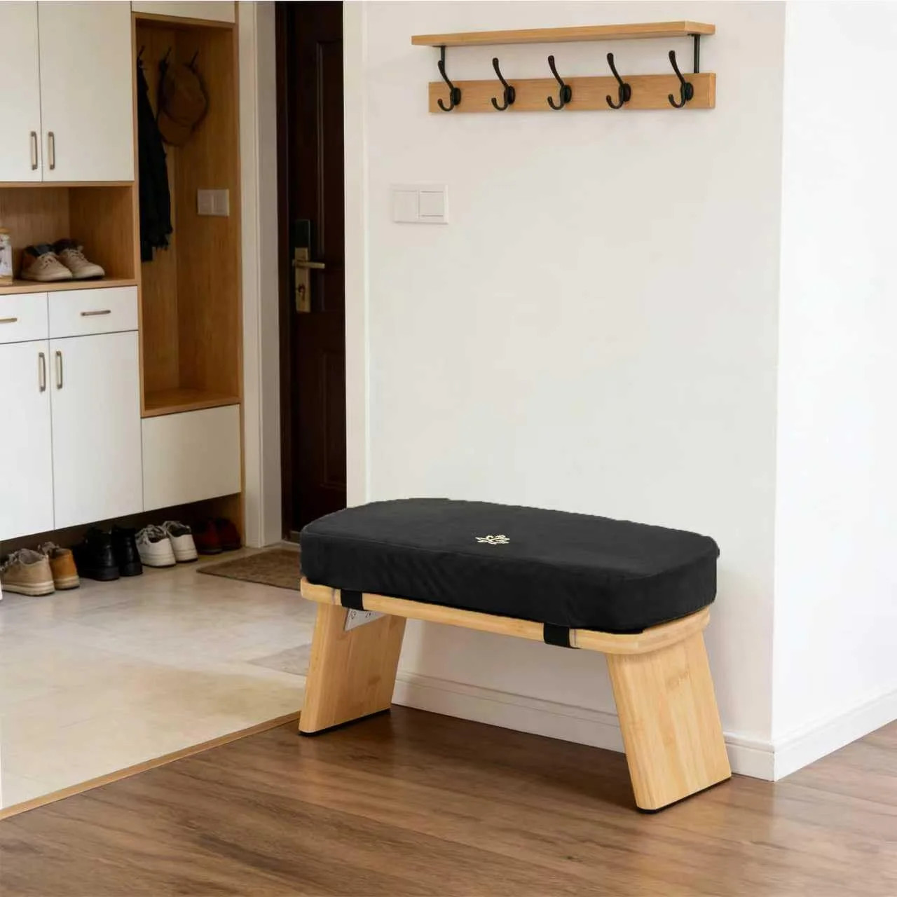 Meditation Bench, Bamboo Meditation Stool, Folding Kneeling Meditation Bench, Se
