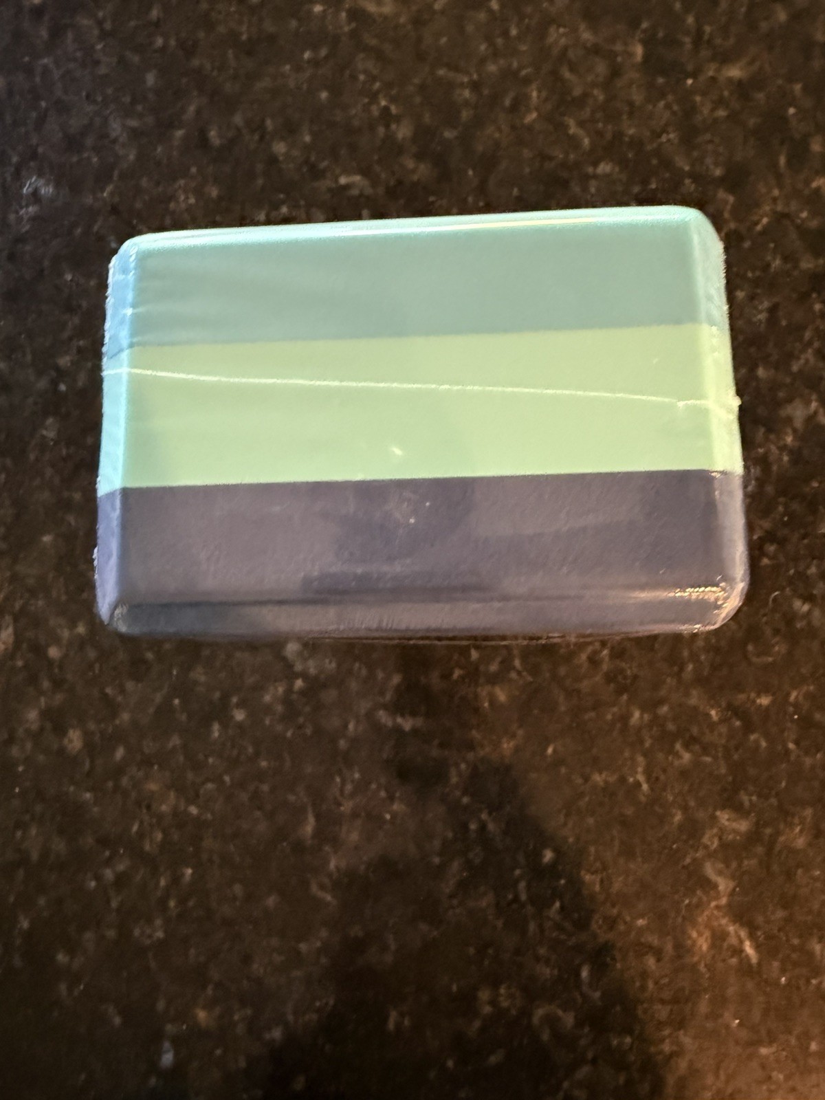 Gaiam Yoga Supportive Foam Block Soft Pilates Meditation Blue 9x6x4 NEW