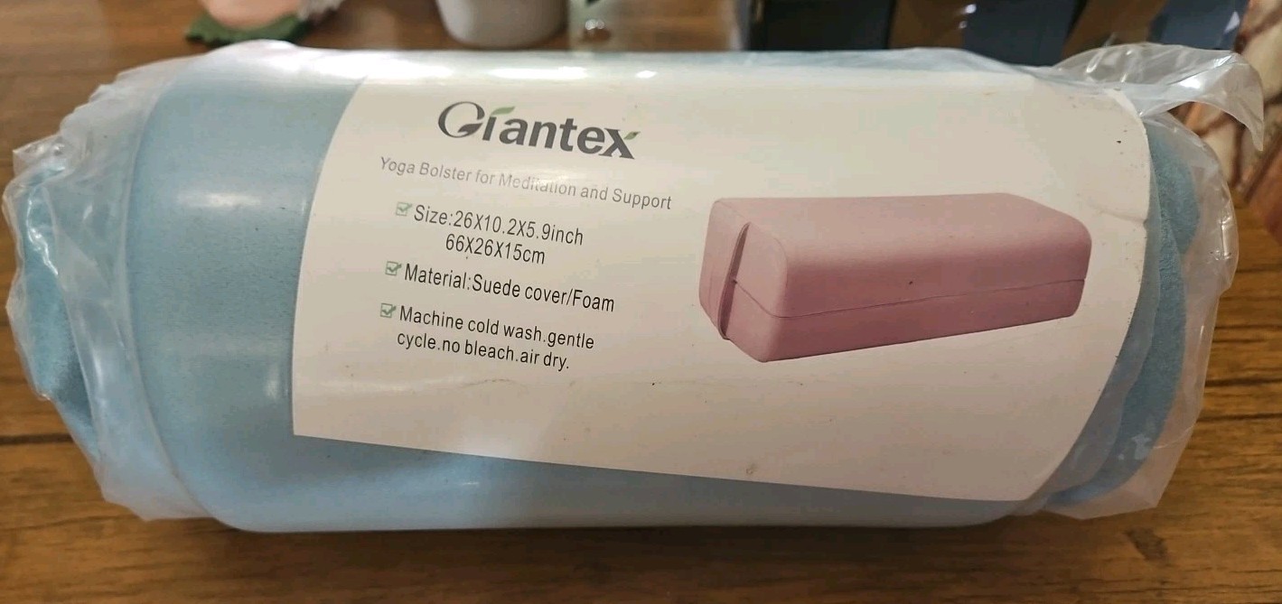 Giantex Yoga Bolster Meditation And Support Light Blue
