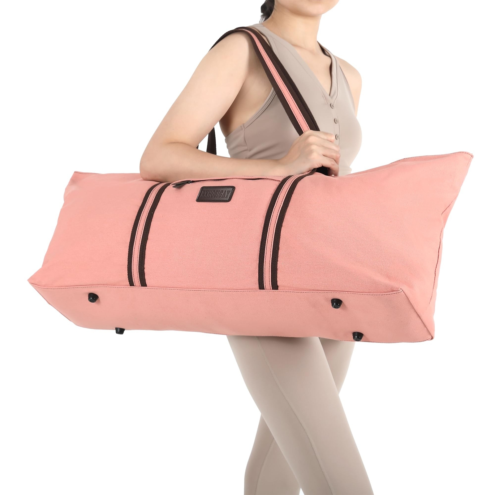 with Multi-Functional Storage Pockets Full-Zip Extra Large Yoga Mat Tote Bag …