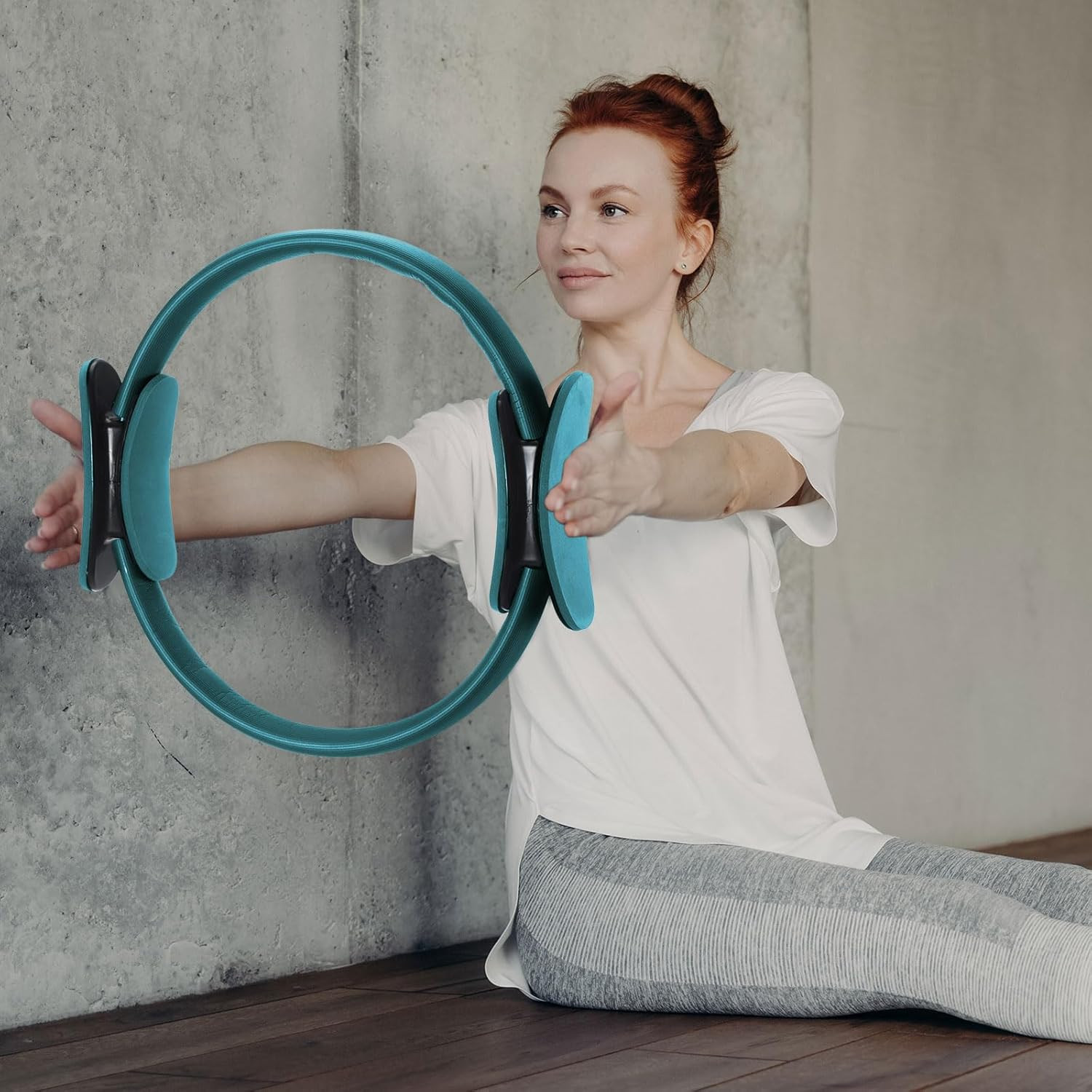 Pilates Ring 11. 81 Inch Pilates Circle Yoga Ring Magic Lightweight Flexible Wor