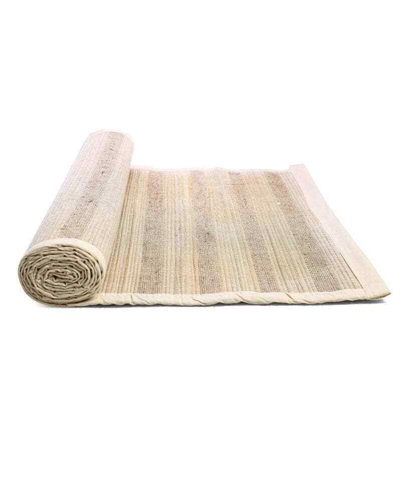 Sambu Straw and Jute Yoga Mat 27×72 inch By Isha Life