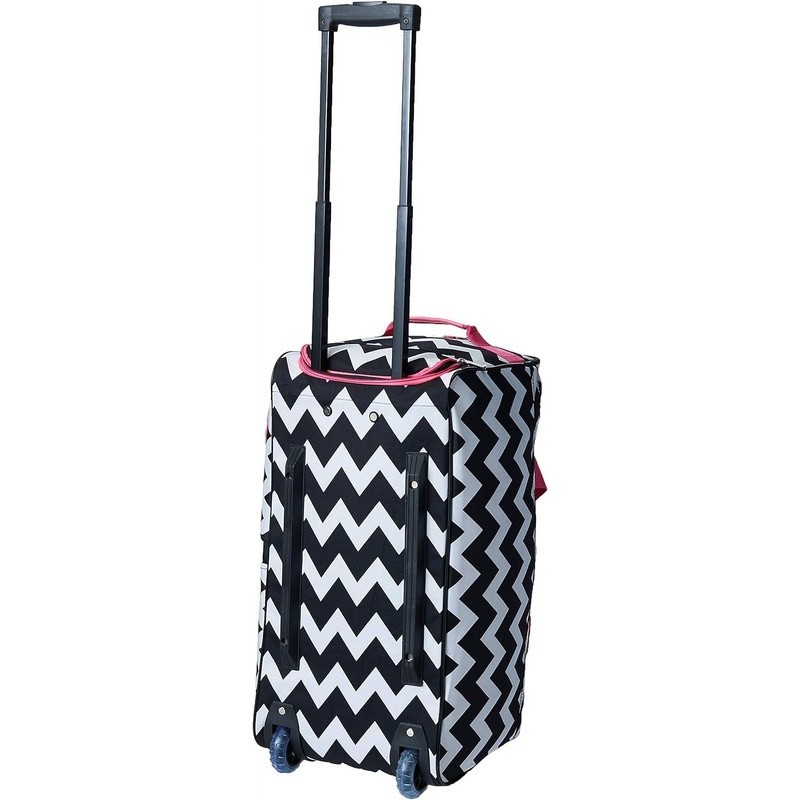 22 Inch Rolling Duffel Bag Soft-Sided Travel Bag W/ Wheels Heavy Duty Zipper