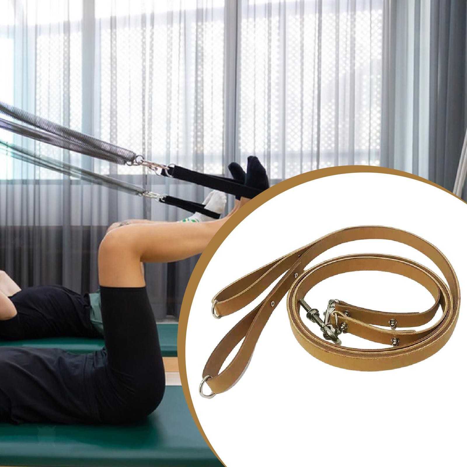 2x Pilates Reformer Pull Ropes Yoga Straps for Gym Balance Training Exercise