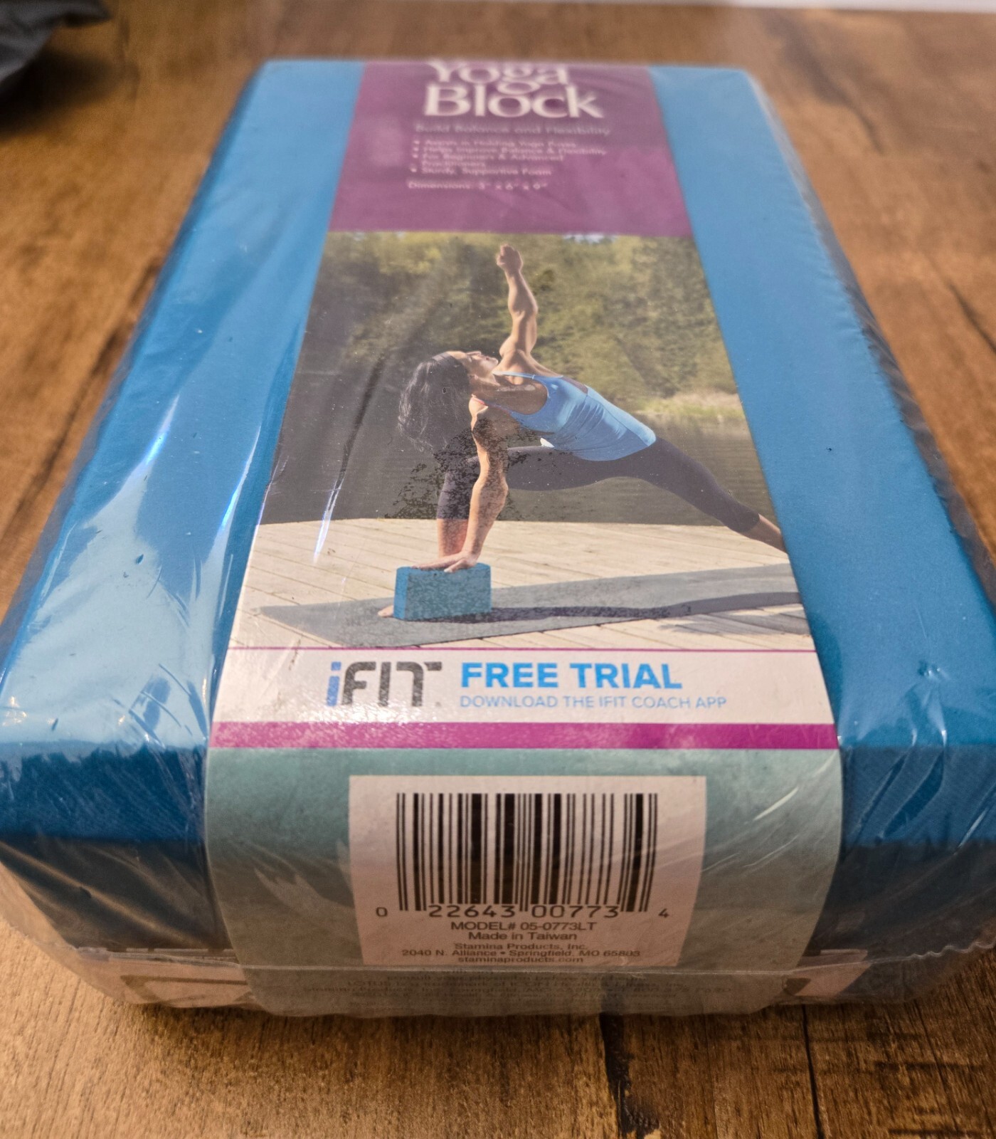 Lotus Yoga Block Foam 3&Prime;x6&Prime;x9&Prime; Blue Brand New Sealed