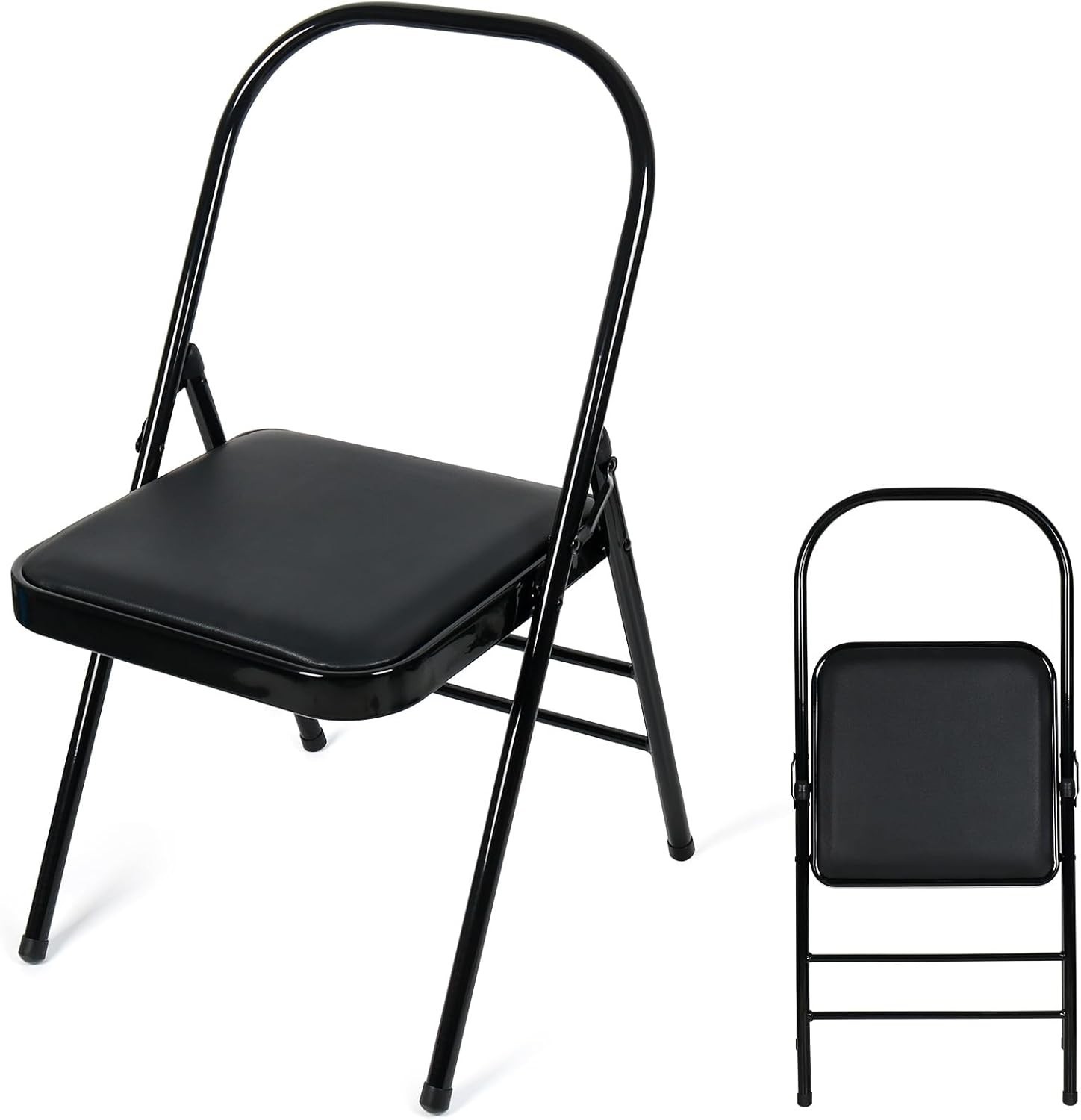 Yoga Auxiliary Chair – Backless, Relieve Neck & Back Pain, Abs & Core Trainin…