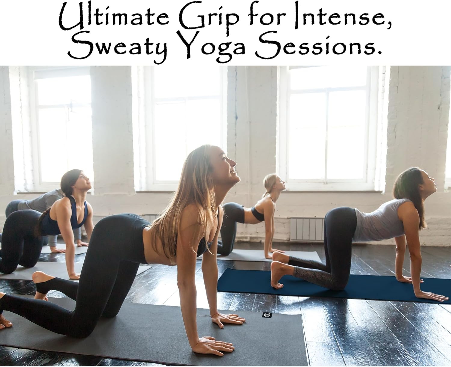 Tatago Hot Yoga Towel Non Slip Grip in Standard – 72", Oceanic- 72"