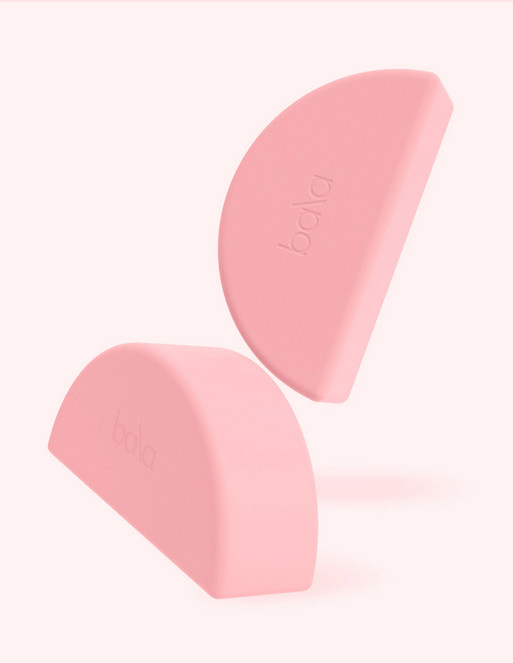 Perfect Gift ! Bala 1/2 Moon Balance Blocks 4 Pilates Yoga Stretching Pink NEW