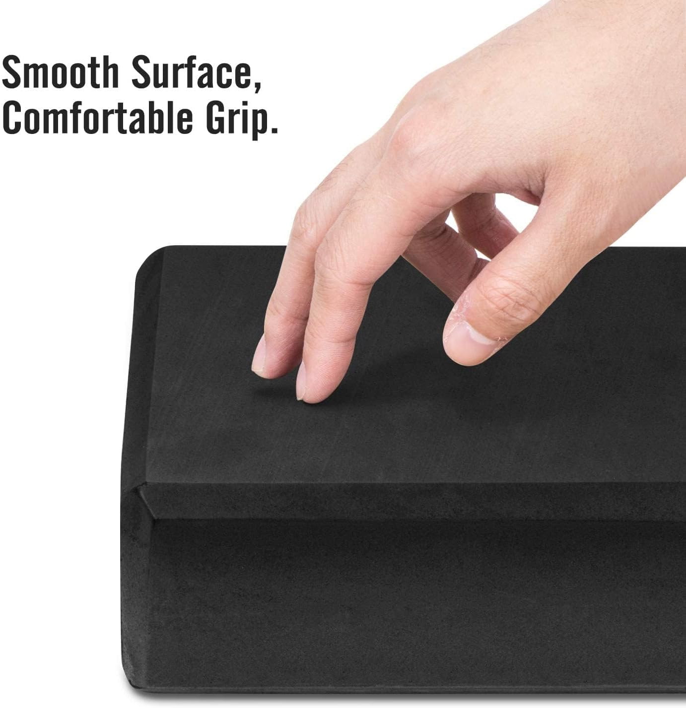 Yoga Block Non-Slip EVA Foam Latex-Free Pilates Meditation Support Balance