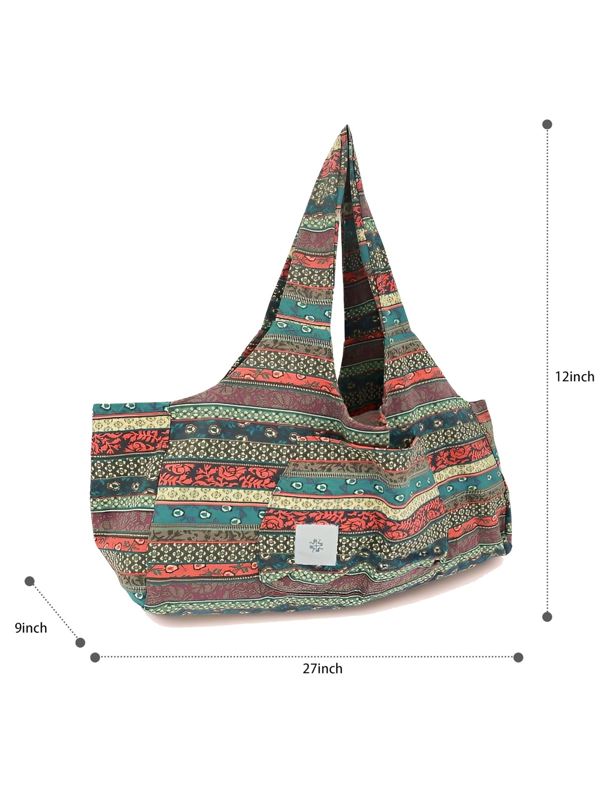 Boho-Style Extra Large Multi-Functional Yoga Mat Tote Bag Durable Carry-All