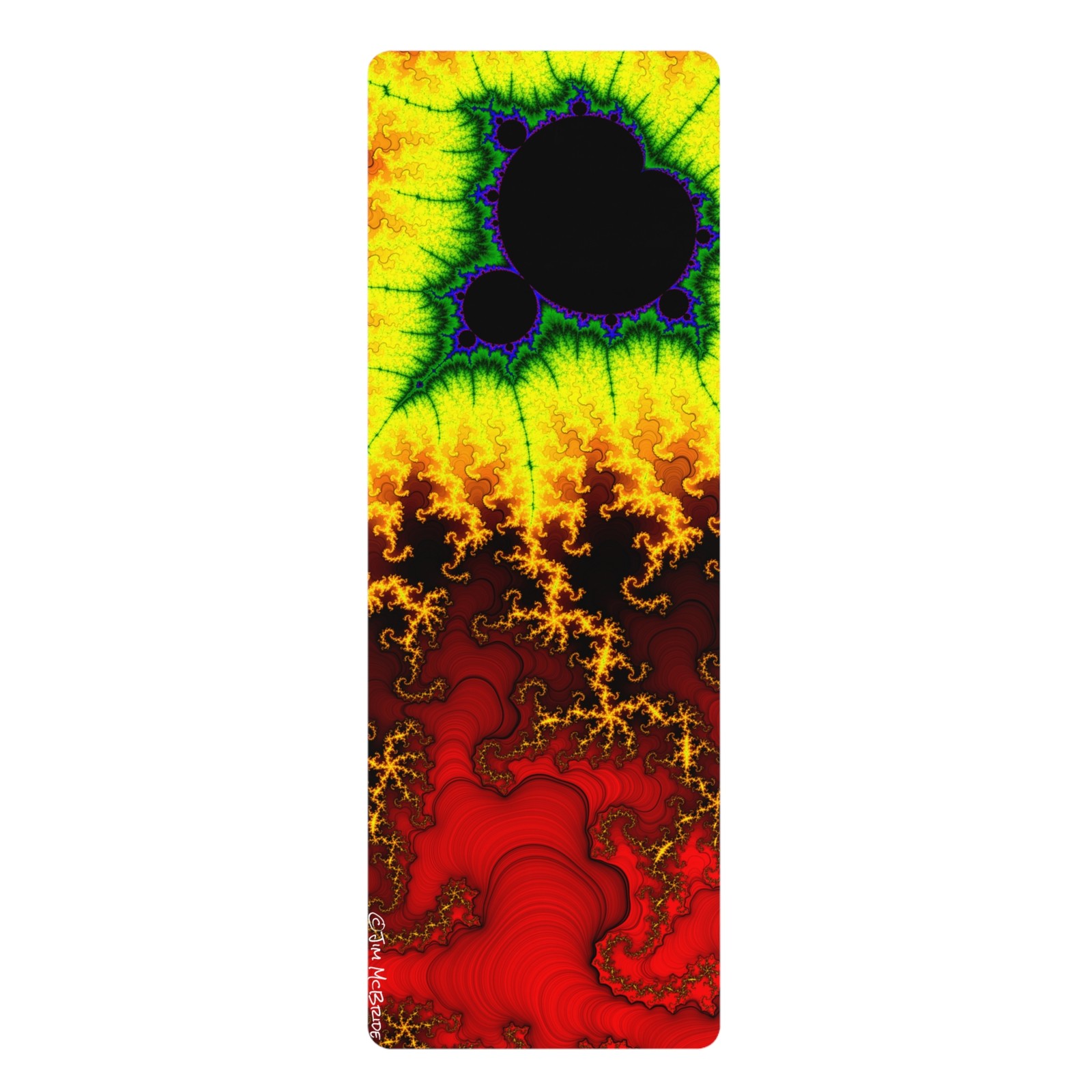 Yoga Mat, Sacred Geometry Mandala, Fractal Psychedelic Mat, Trippy Exercise Mat