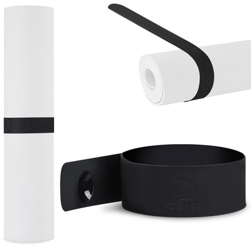 Yoga Mat Carrier Strap, Adjustable Thick Straps Sling for Slap Band Black