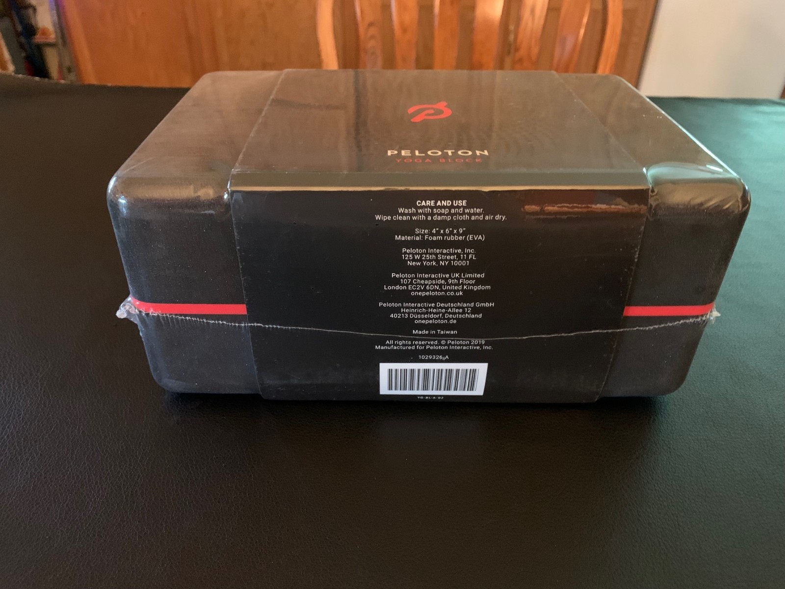Peloton Yoga Block Black Foam 4x6x9 Inches YG-BL-A-02 Fitness Gym New SEALED