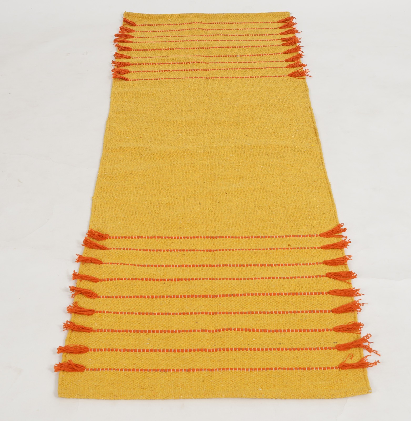Yoga Mat and Sound Bath Meditation Rug: 100% Cotton, Non-Toxic, Handmade