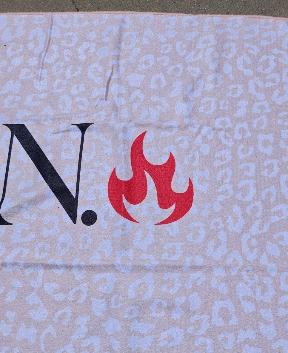 The Burn. GYM Mat Grip Towel 72”X26.5&Prime; Mat Hot Yoga Towel Non Slip Grip
