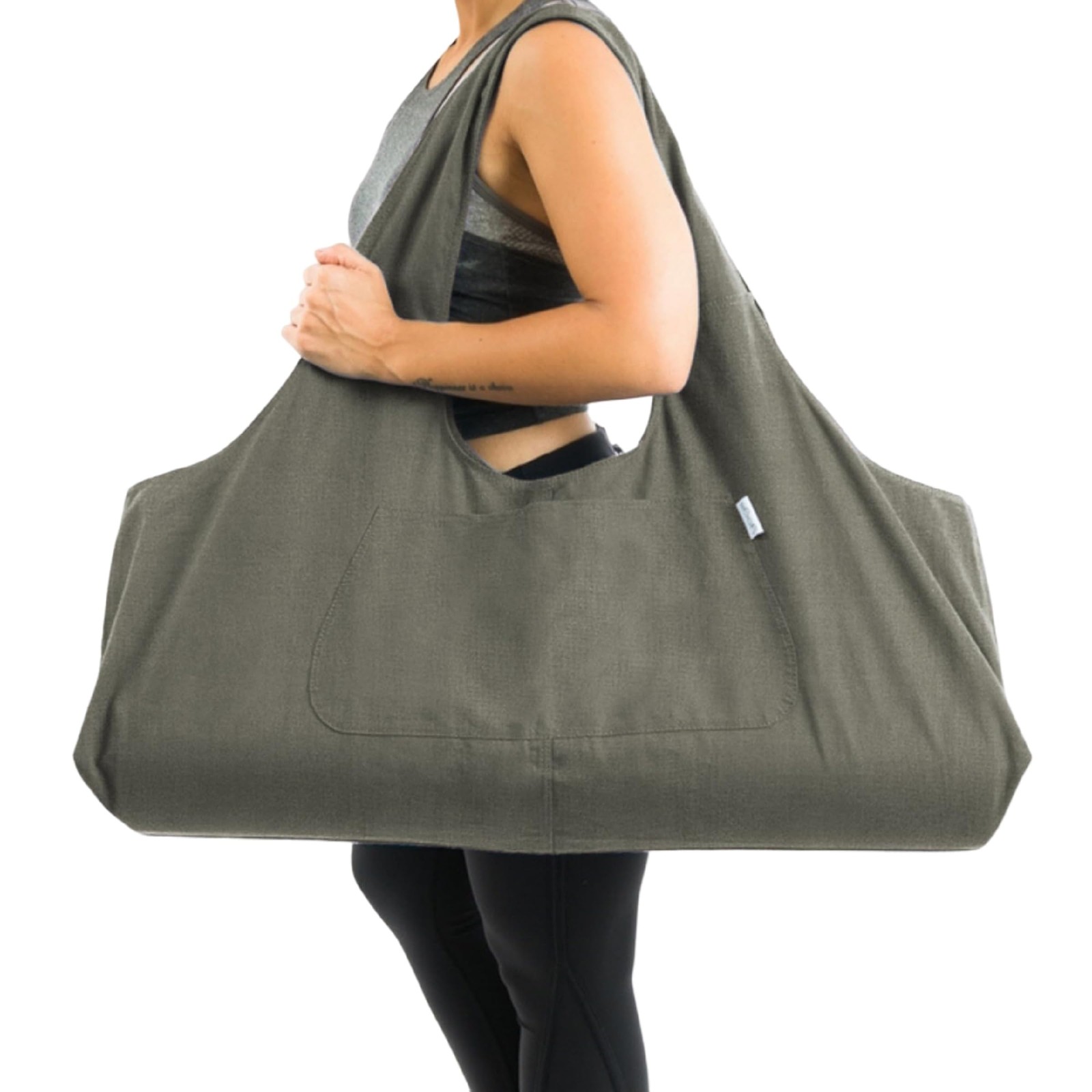 YogiiiTotePRO Olivine Green Yoga Bag Large Lightweight Durable Carrier