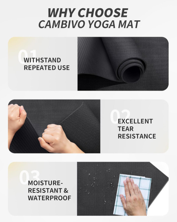 NEW – Yoga Mat, Extra Long and Wide Exercise Mat, Non Slip