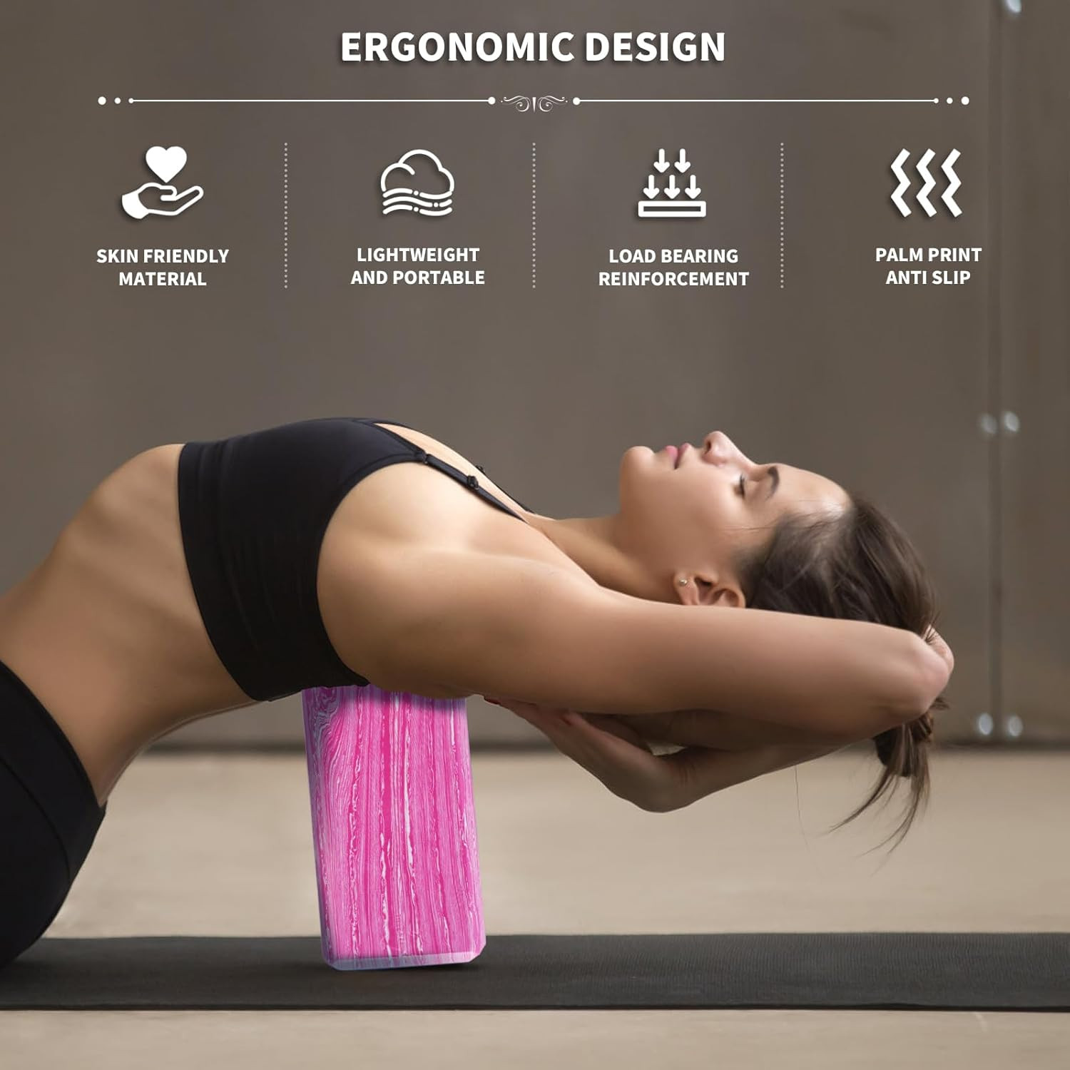 2-Pack Yoga Blocks, High-Density 9&Prime;X6&Prime;X3&Prime; Yoga Brick Foam Blocks Non-Slip EVA Fo