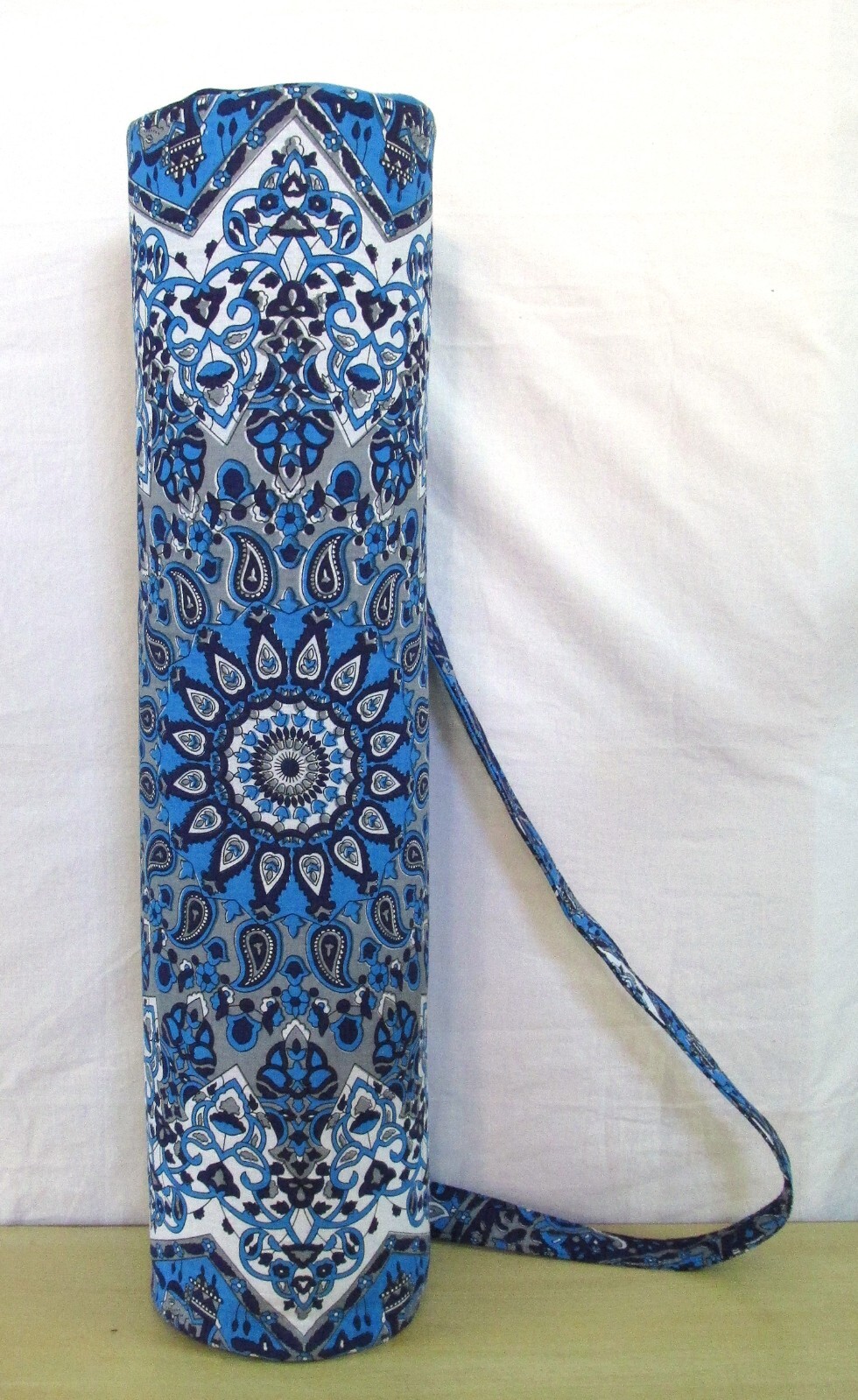 Indian Blue Star Mandala Bags With Shoulder Strap Yoga Mat Carrier Yoga Bags US