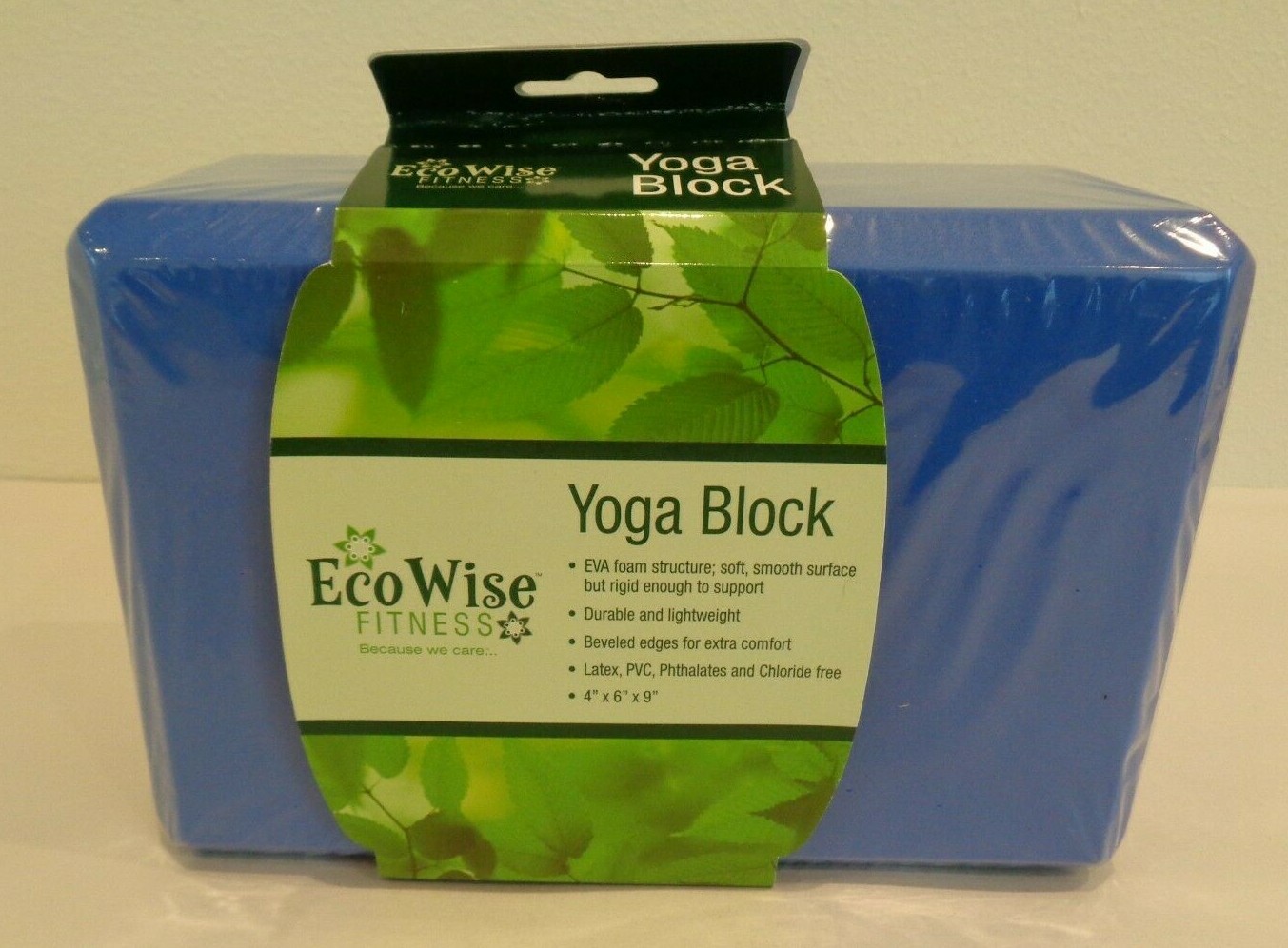 Ecowise Fitness New Blue YOGA BLOCK 4&Prime; x 6&Prime; x 9&Prime;