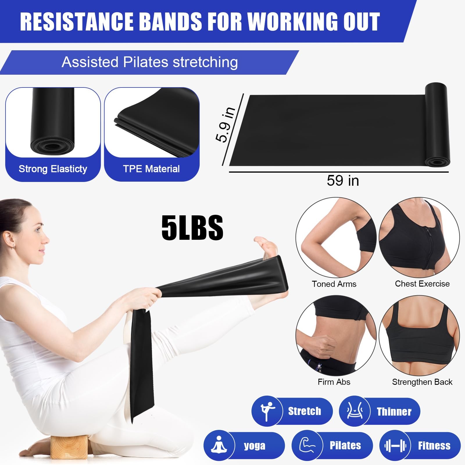 10 Pcs Pilates Ring Blocks Set Women Home Yoga Equipment Accessories Circle