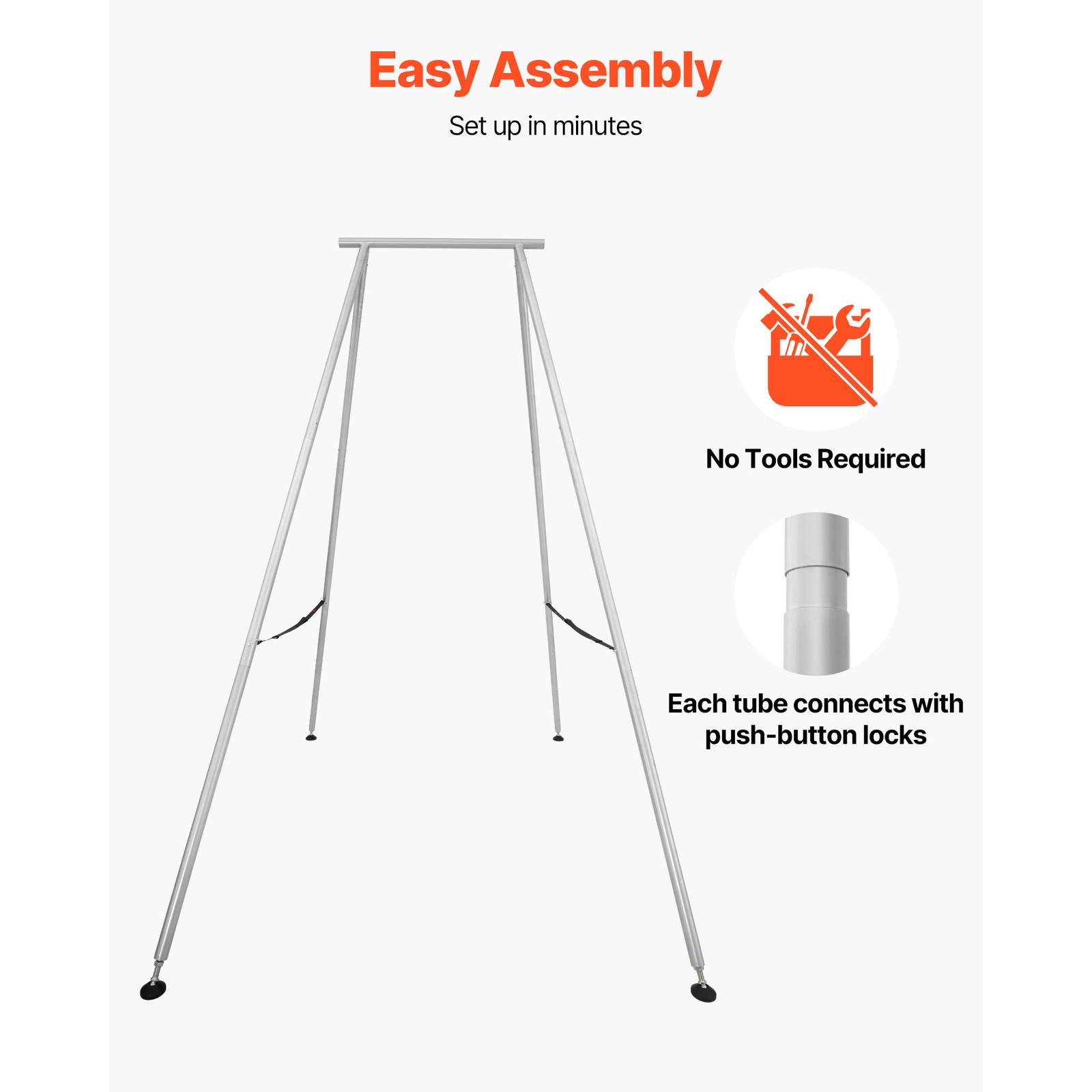 9.6ft Yoga Swing Frame Aerial Silk Stand 551 lbs Non-Slip Base Detachable