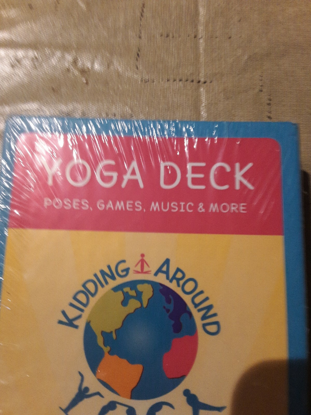 Kidding Around YOGA Deck, games poses music flash cards ages 4-12 NEW FREE S/H