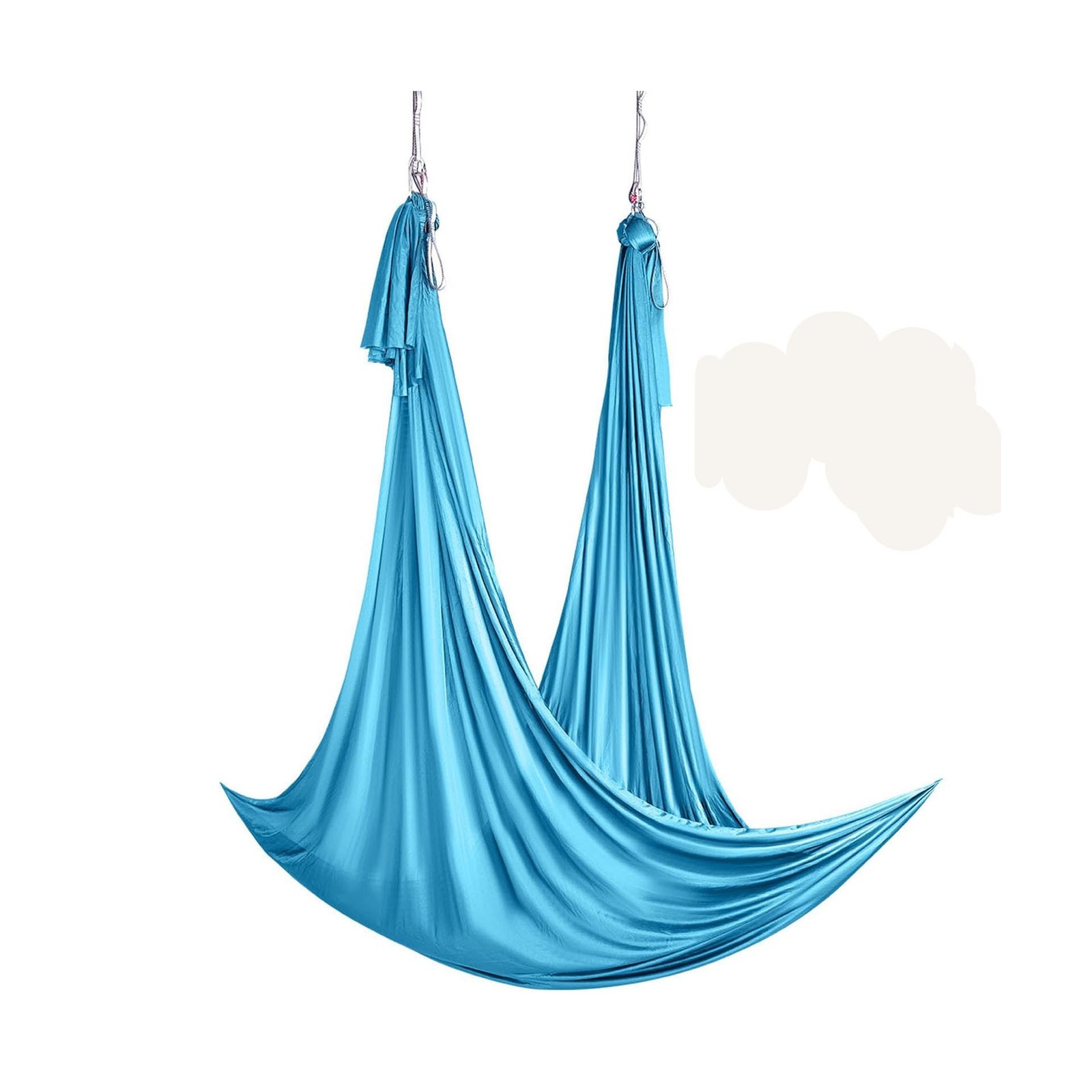 VEVOR Aerial Silk & Yoga Swing, Aerial Yoga Hammock Kit with 10… FAST USA SHIP