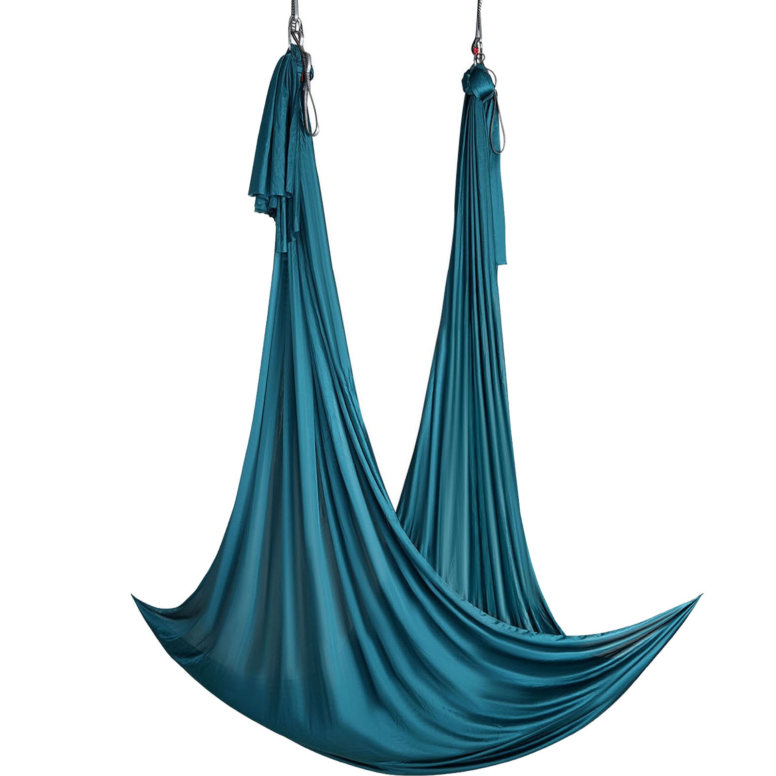 Uimoso Aerial Silk Yoga Swing Set 11 Yards Hammock Trapeze Inversion Fly Green