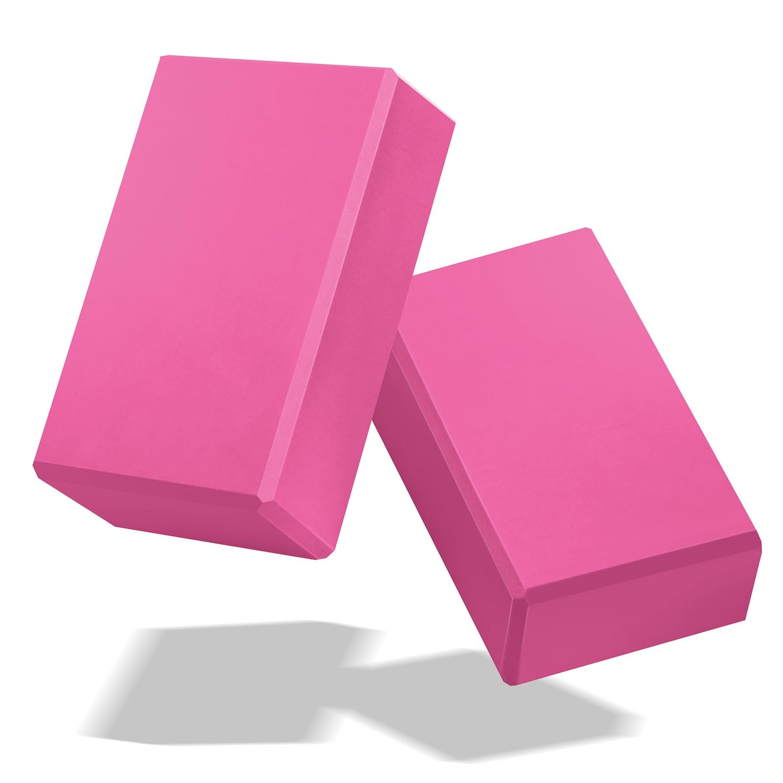 EVA Foam Yoga Blocks 2-Pack, Non-Slip Support for Stretching and Balance