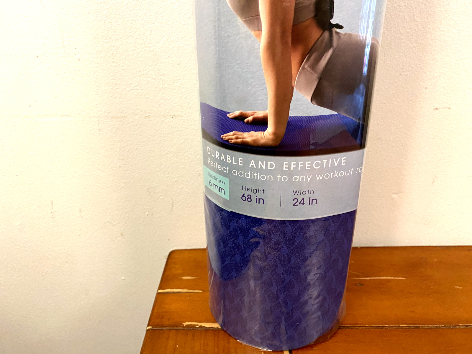 Lomi Fitness – Yoga Mat – Slip Free Material – Sapphire Blue – 68in x 24in New