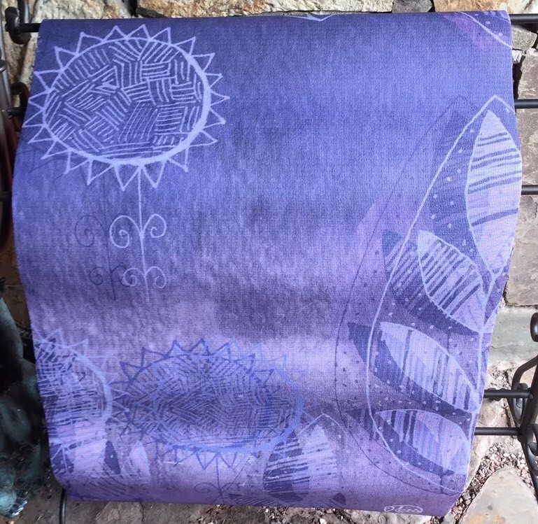 InHouse Marianna Tankelevich Summer Night Yoga Exercise Mat Purple /Lavender