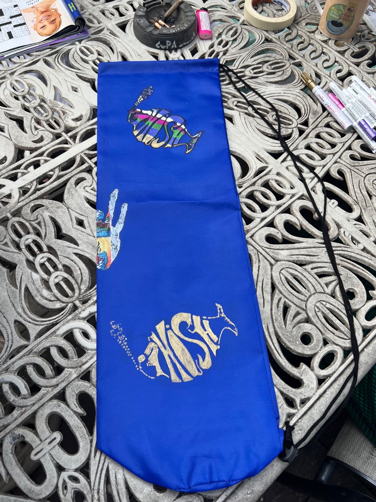 Concert tube sling holder for your show prints / yoga mat holder/ stash bag