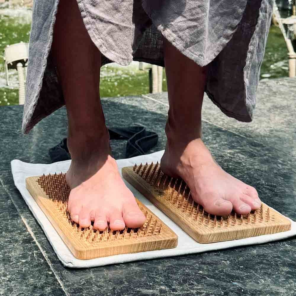Sadhu board nails from 100% ash wood for yoga meditation, 0.39in, »Tree of Life « 