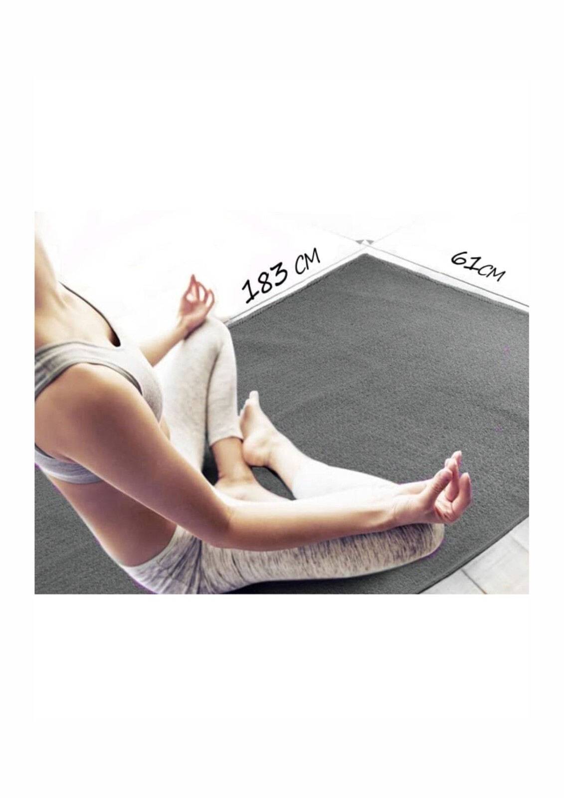 Yoga Mat Towel Non Slip Antibacterial Ultra Fine Microfiber Super Soft – Teal