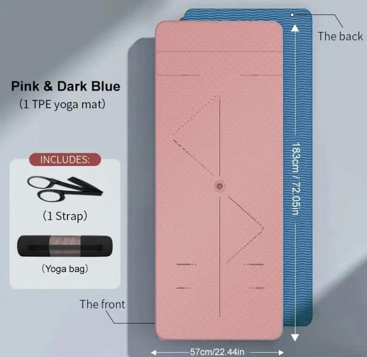 Gymnastics Mat Yoga Mat Yoga Non Slip For Home Outdoor Approx 183x57x0.6cm
