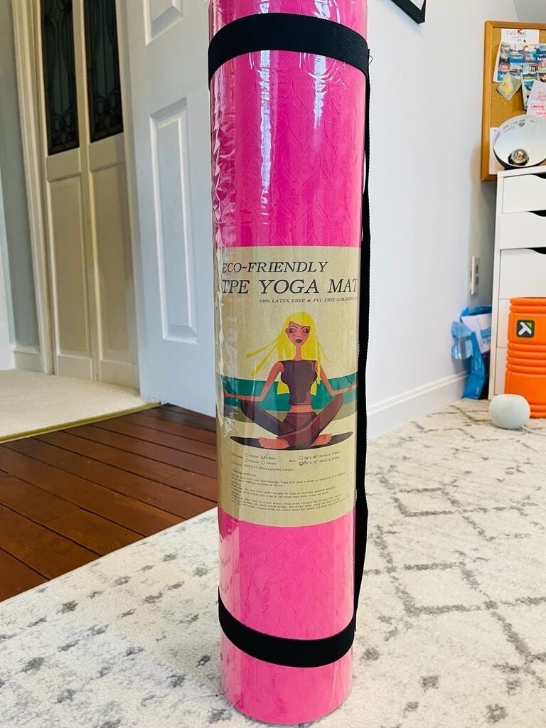 Thick Gym Exercise Mat Yoga Mat Pilates Workout Pad Non Slip Home Class Fitness