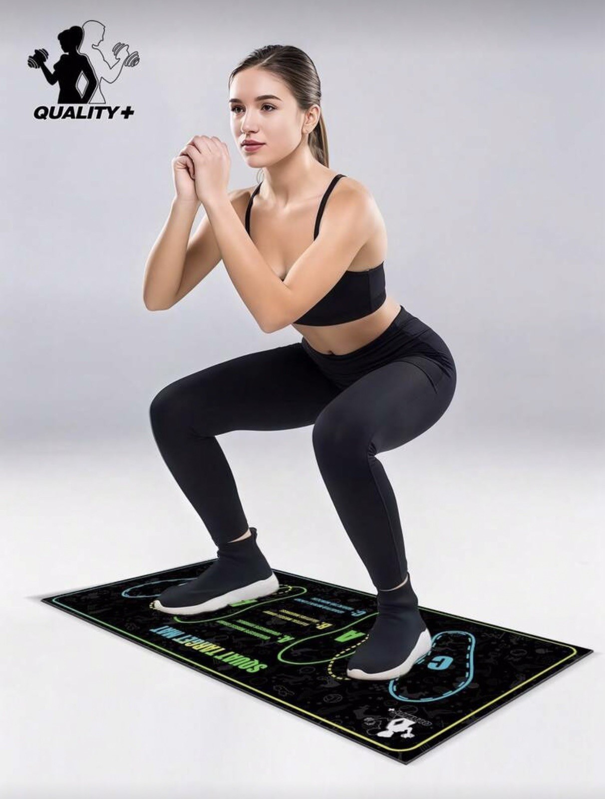 Silicone Yoga Mat Non Slip Waterproof 1000GSM Home Gym Fitness Pad Colors Set XL