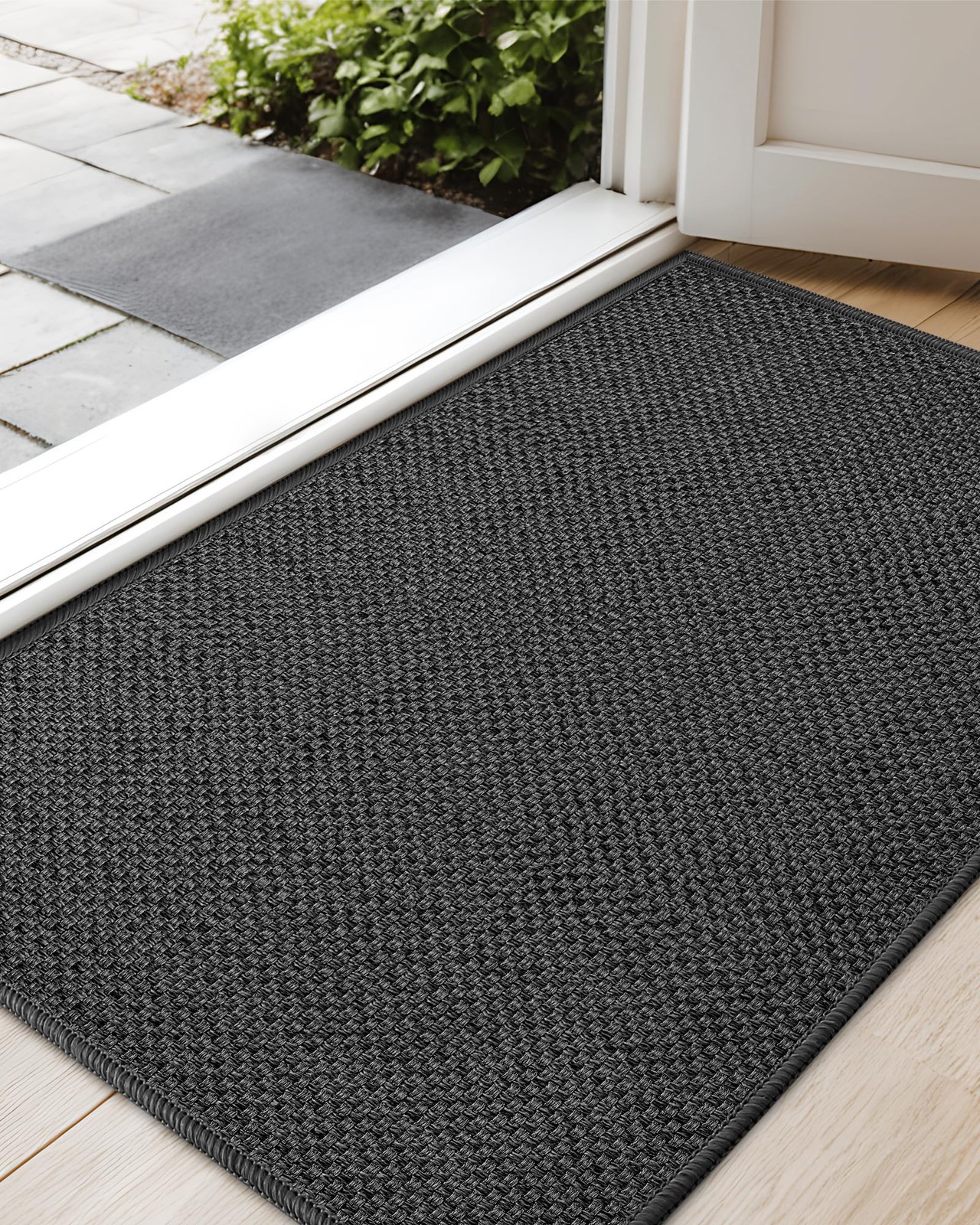 Dirt Trapping Mat Indoor, Non Slip Doormat, Woven Entrance Carpet, Clean…