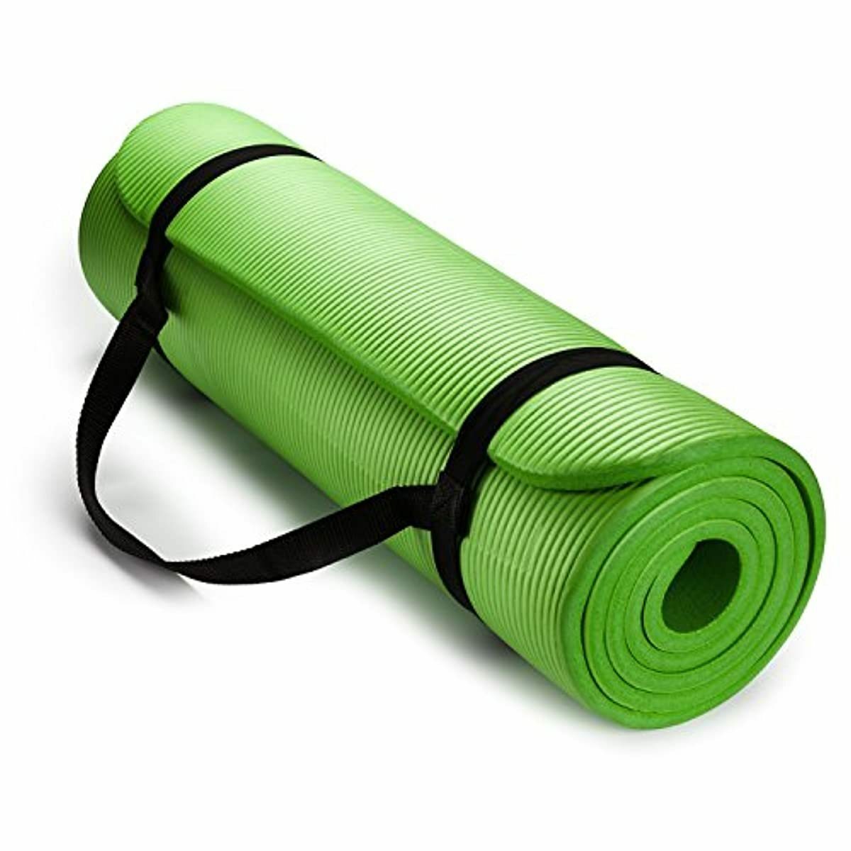HemingWeigh 1/2-Inch Extra Thick High Density Exercise Yoga Mat with Carrying St