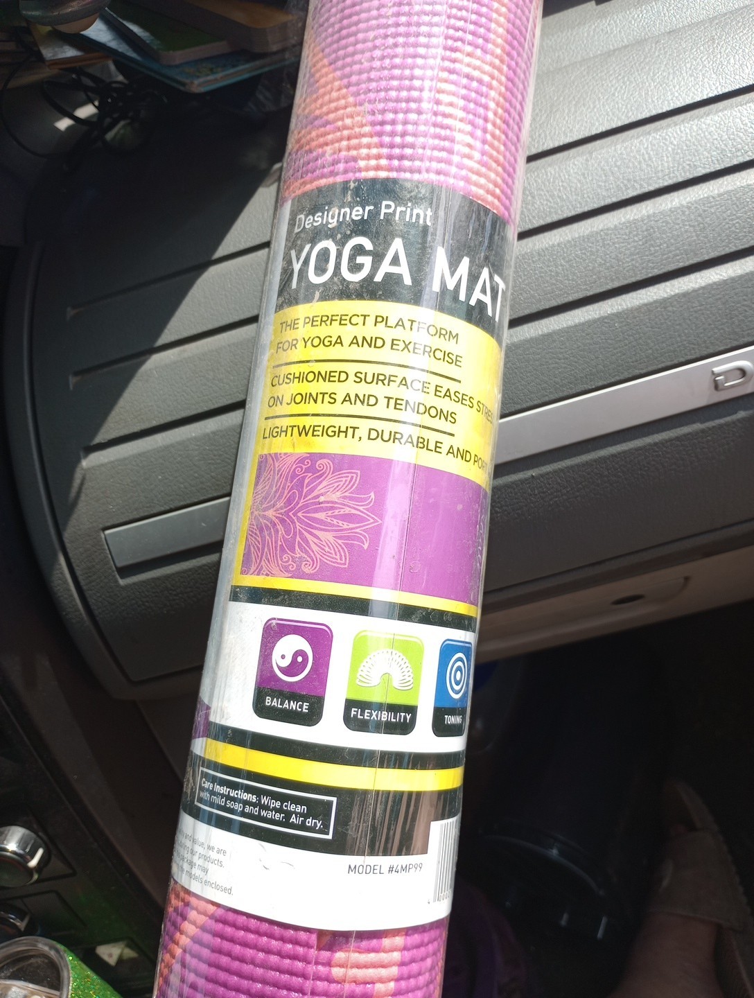 Series 8 Fitness Yoga/Pilates Mat Purple 24”x 68”