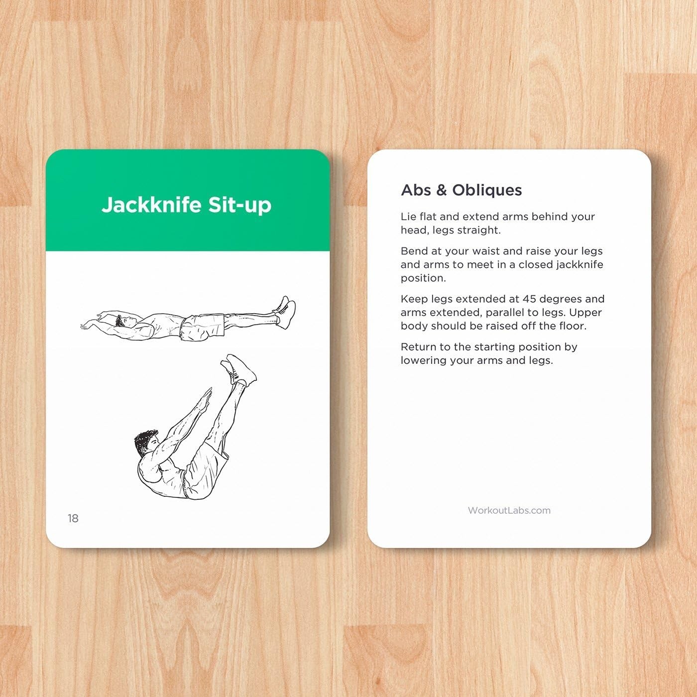 Workout Labs MEN Yoga Cards Visual Practice Guide For All Ages & Levels~Visual