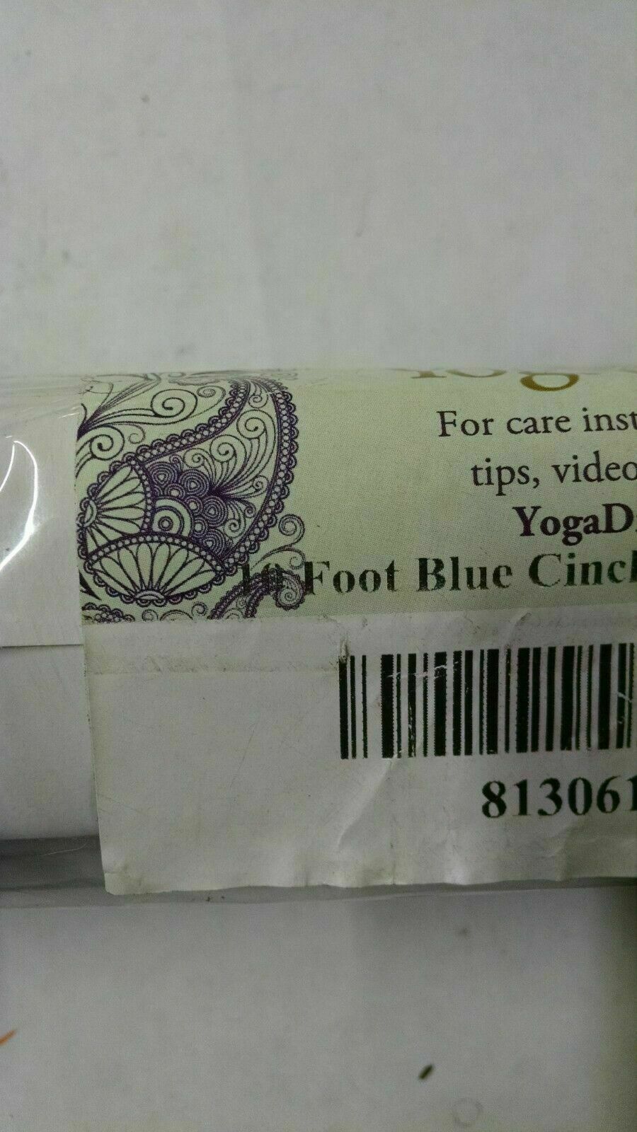 Yoga Strap Yoga Direct 10 Foot Blue Cinch-Buckle